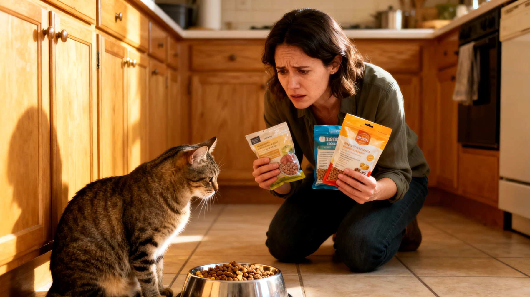 Erwachsene Katzen entwickeln oft einseitige Fressgewohnheiten oder werden wählerisch, was zu Nährstoffmängeln und Gewichtsproblemen führen kann. Viele Besitzer wissen nicht, wie sie ihre Katze schrittweise an neue Futtersorten gewöhnen oder das Fressverhalten positiv beeinflussen können."