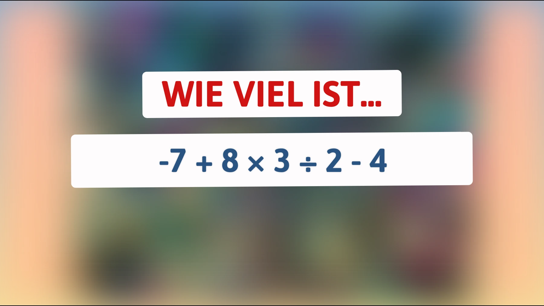 Knacke dieses Rätsel, das nur die klügsten Köpfe lösen können: Kannst du die richtige Lösung finden?"